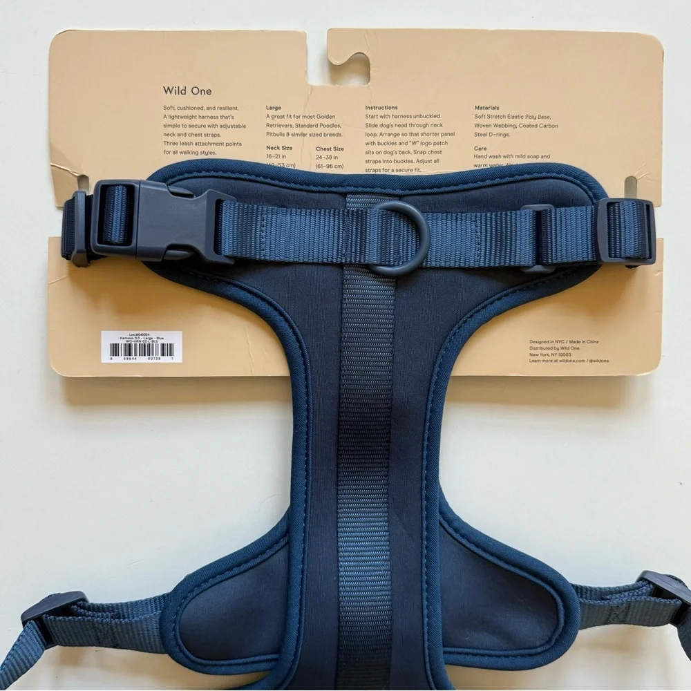 Wild One Dog Harness 3.0 - Large - Blue